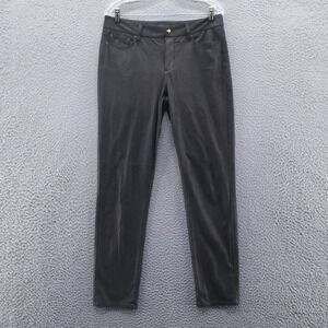 Not Your Daughters Womens Slim Leg Faux Suede Jeans 8 Gray Stretch NYDJ